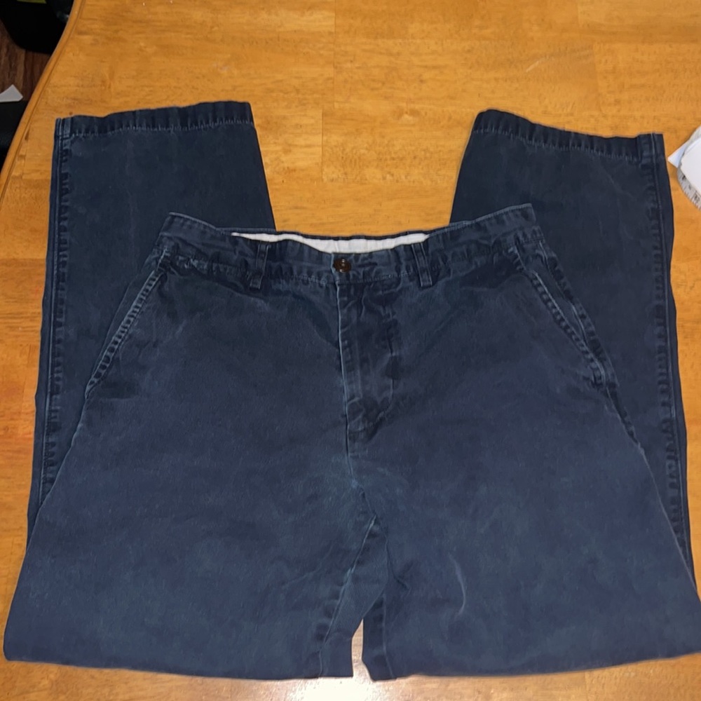 Dockers Field Khaki Navy Blue Men’s Cotton Pants Size 30x32